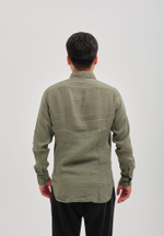Рубашка мужская Лен KHAKI