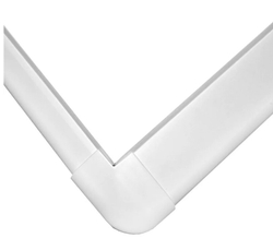 Угол наружный правый для плинтуса ПВХ Smartprofile Aqua белый 20х37 мм