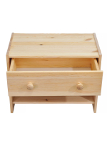 Тумба прикроватная Раст из сосны с ящиком и полкой, 52х30х40 см