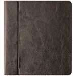 Кредитница на 32 карты 2 ряда, Спейс, ПВХ, коричневая, горизонтальная