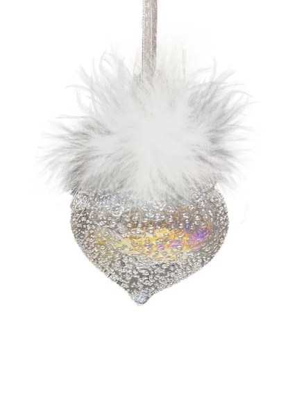 Набор стеклянных украшений Ледяной дождь 80 мм., 9 шт., шар, капля, луковка, прозрачный, Christmas DeLuxe (14033)