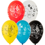 Шар латексный 30см Пиратский корабль (Ассорти)