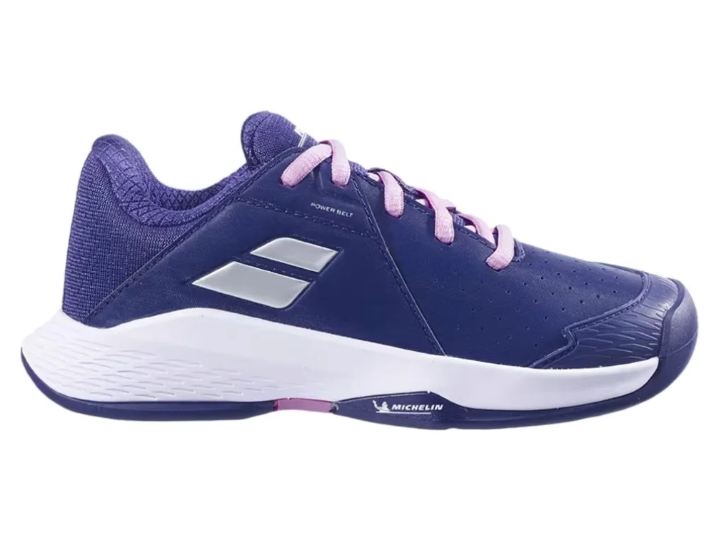 Детские теннисные кроссовки Babolat Propulse Junior 3 All Court - dark pupple/silver