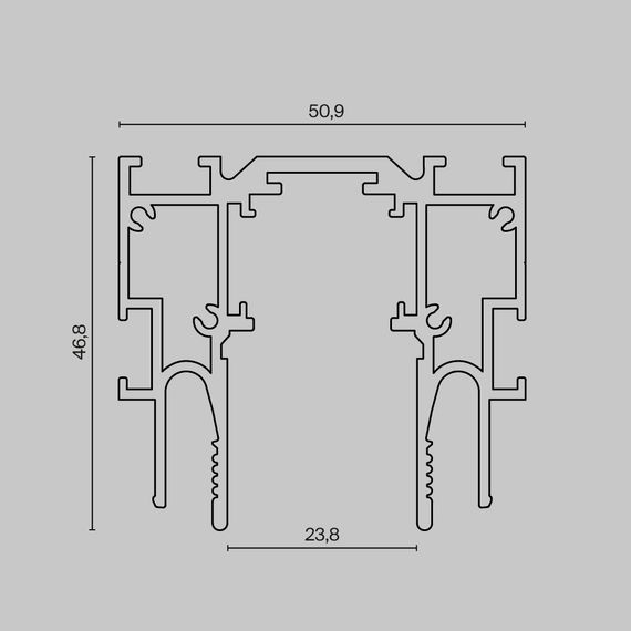 Шинопровод Maytoni Technical TRX034-SCCL-422B