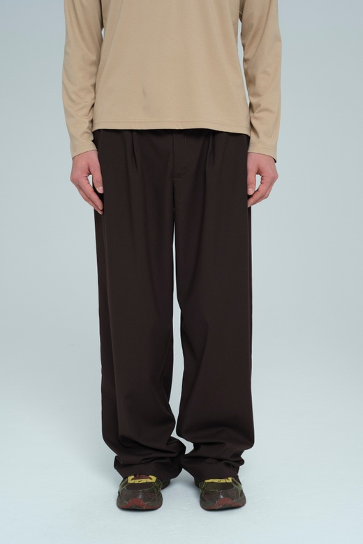 Брюки широкие | brown