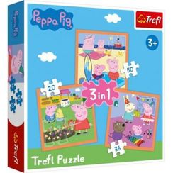 Puzzle "3in1" - Inventive Peppa Pig / Peppa Pig