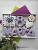 Набор имбирных пряников на 8 марта, вкусный подарок