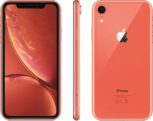 Смартфон Apple iPhone Xr 64 ГБ, nano SIM+eSIM, коралл