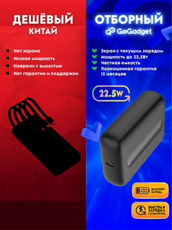 Портативный аккумулятор GoGadget Boost 10 22,5 Вт 10000 мАч