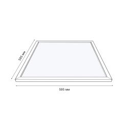 ULP-Q115 6060-36W-4000K+6500K WHITE Светильник светодиодный потолочный универсальный. Белый свет4000K-Холодный свет5000К-Дневной свет6500K. Рассеиватель призма. Встроенный и-п. Корпус белый. ТМ Volpe