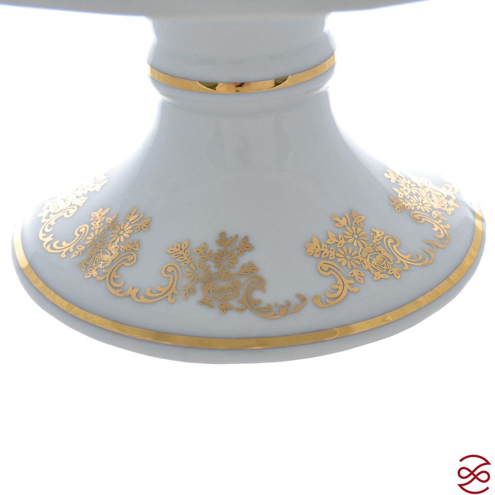 Блюдо на ножке Queen's Crown Мадонна перламутр 33 см