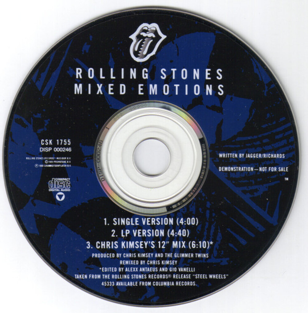 The Rolling Stones / Mixed Emotions (CD Single)