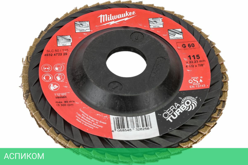 Шлифовальный диск Milwaukee 4932472229