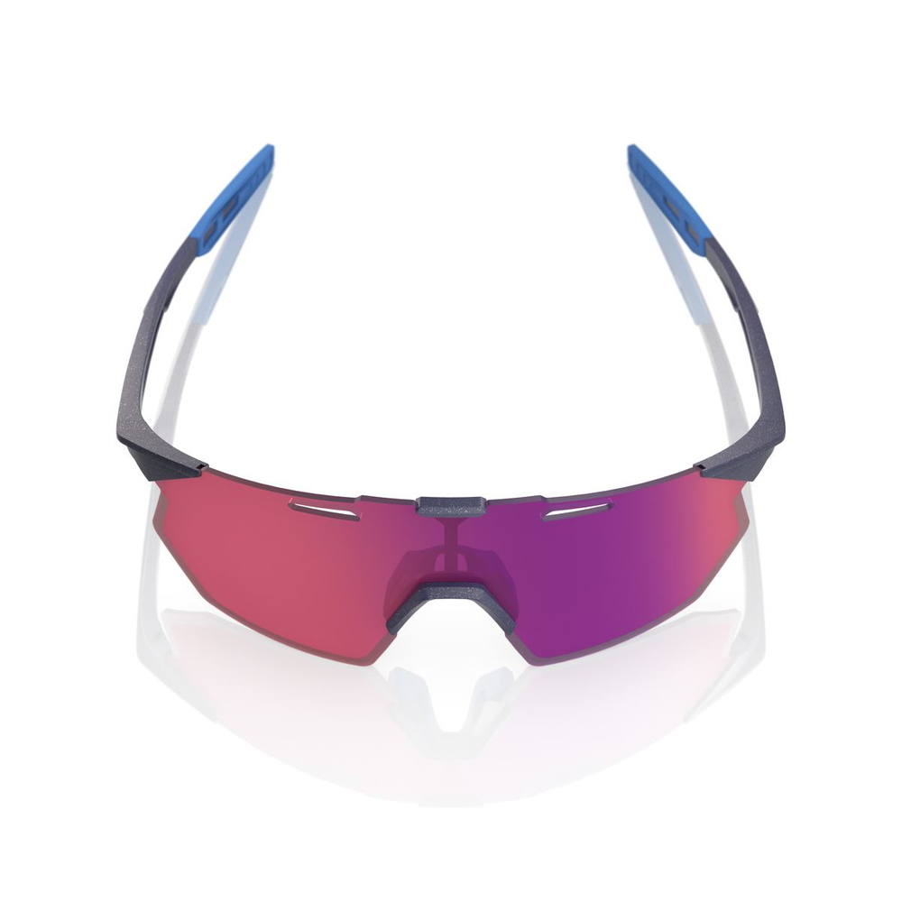 Спортивные очки 100% HYPERCRAFT SQ Satin Storm Metallic - Purple Mirror Lens