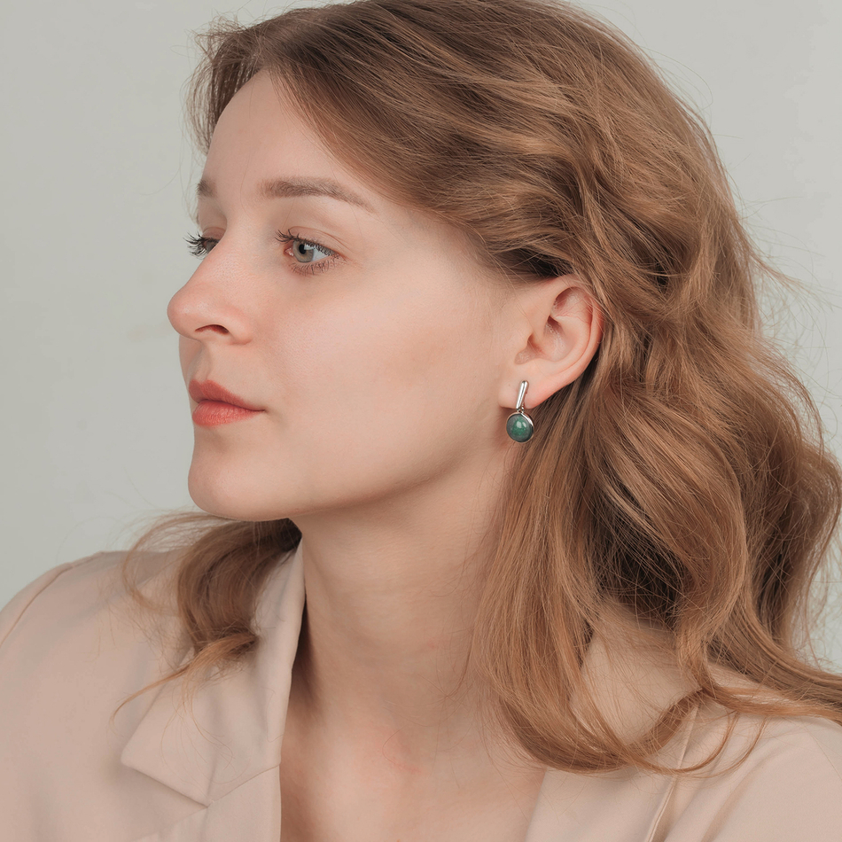 Серьги Possebon Q.Verde A0655.17 S