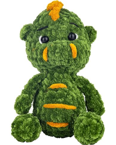 Мягкая игрушка дракоша (зеленый) 22 см