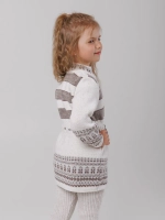 Кардиган вязаный на молнии для девочки