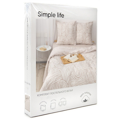 Постельное белье евро бязь «ENIGMA» Simple Life