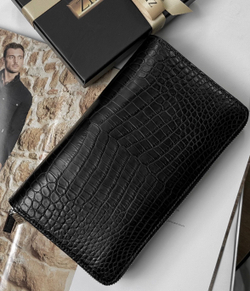 Портмоне из кожи крокодила Zilli