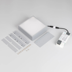 Светильник DL-GRIGLIATO-S140x140-18W Day4000 (GR, 100 deg, 230) (Arlight, IP40 Металл, 5 лет) 047682