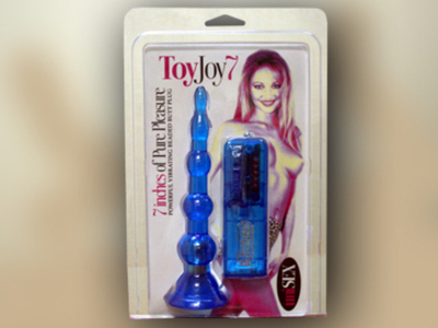 Анальная пробка Елочка с вибратором