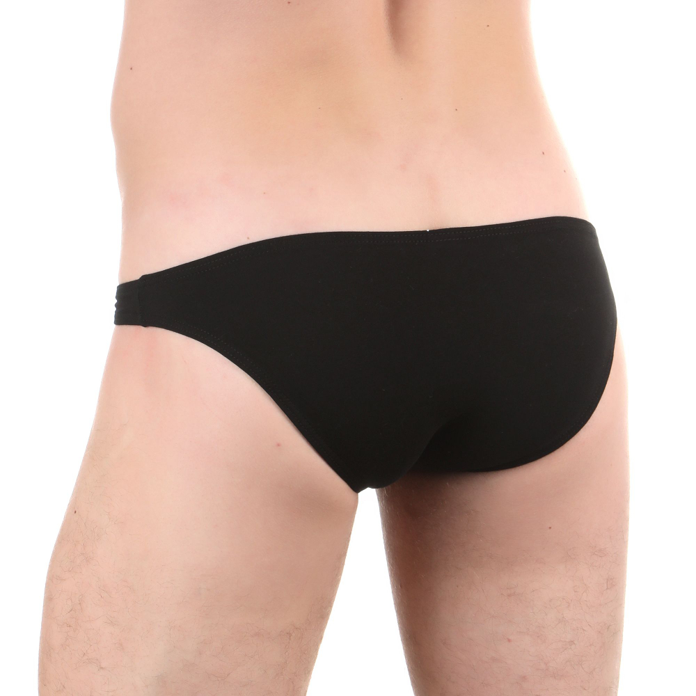 Сексуальные низкие трусы-слипы из хлопкового полотна (Размер: L) (Цвет: бирюзовый)