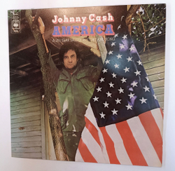 Винтажная виниловая пластинка LP Johnny Cas America A 200 Year Salute In Story And Song (UK 1972)