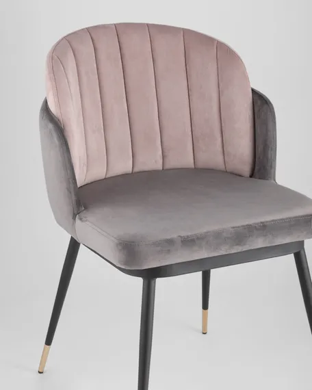 Стул Penn пыльно-розовый/серый
