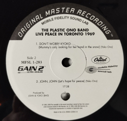 Винтажная виниловая пластинка LP The Plastic Ono Band Live Peace In Toronto 1969 (USA 2006) OMR