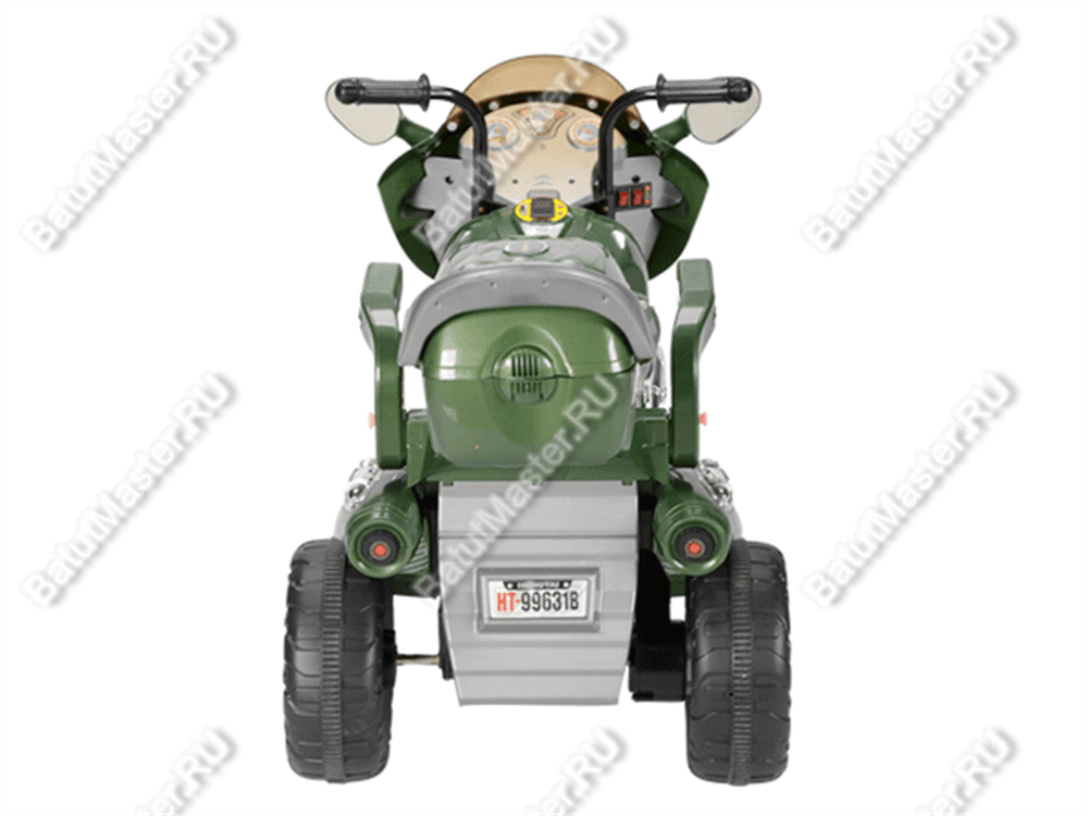 Детский трехколесный электромотоцикл "MalinaBay HT-99631" зеленый