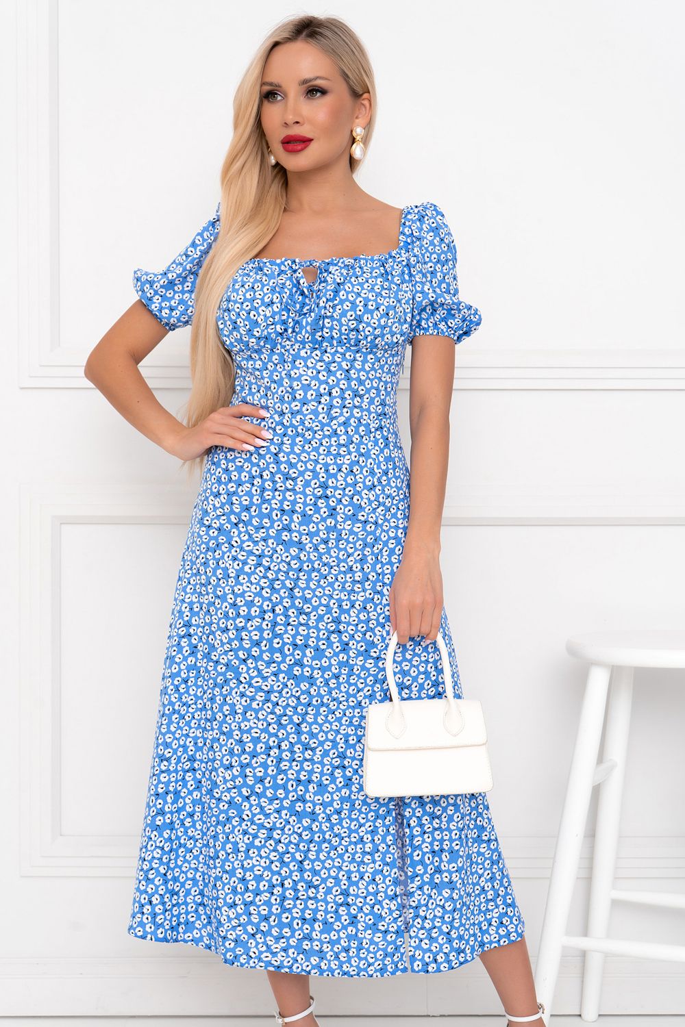 Платье Амина (голубой) Р11-1168/2 Nikol (Акция)