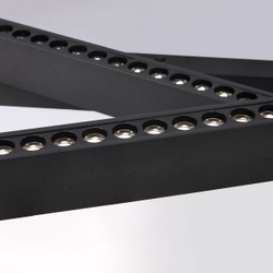 740647 Бра (светильник настенный) DIVE LED 55W 3500LM G ЧЕРНЫЙ 4000K