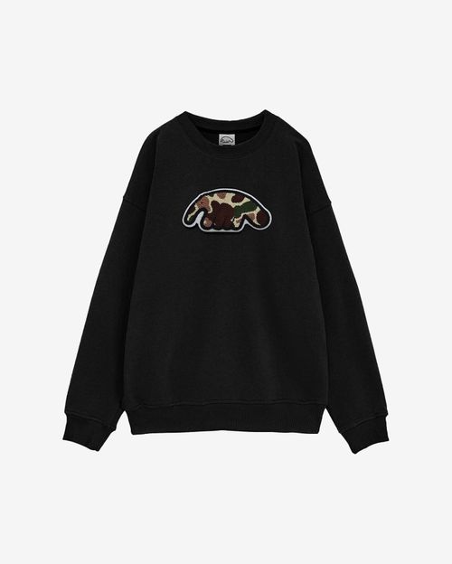 Толстовка Anteater Crewneck CamoLogo черная