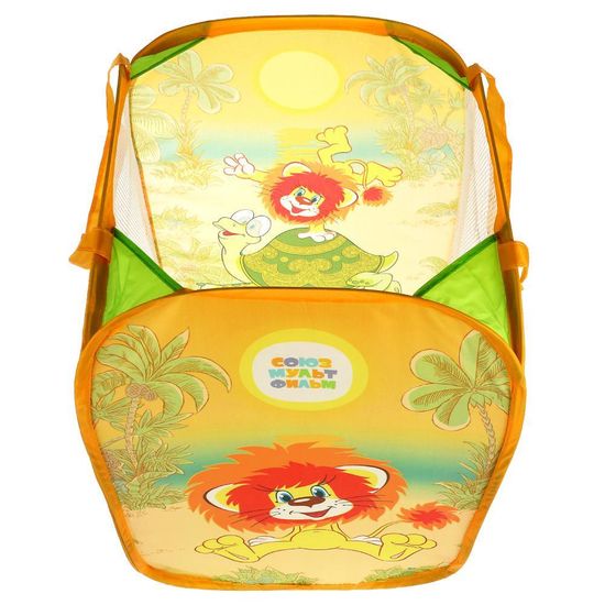 Корзина для игрушек СОЮЗМУЛЬТФИЛЬМ львенок и черепаха 36*58см ИГРАЕМ ВМЕСТЕ