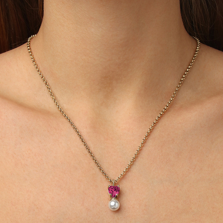 Колье Dyrberg Kern COLUME SG ROSE / WHITE PEARL 480118