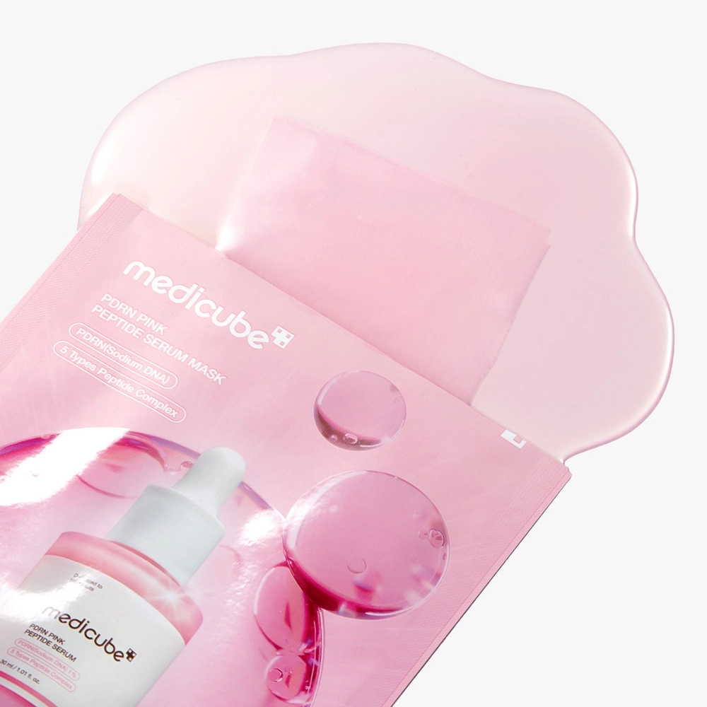 Маска тканевая с ПДРН и пептидами Medicube PDRN Pink Peptide Serum Mask 23ml