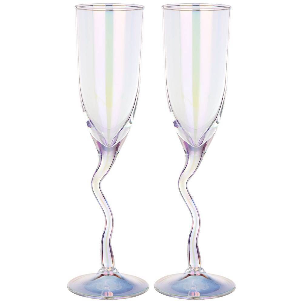 НАБОР БОКАЛОВ ИЗ 2 ШТ "ЛИЛОВАЯ ДЫМКА" 180 МЛ