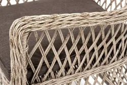 "Эспрессо-80 L" обеденная группа плетеная, цвет бежевый