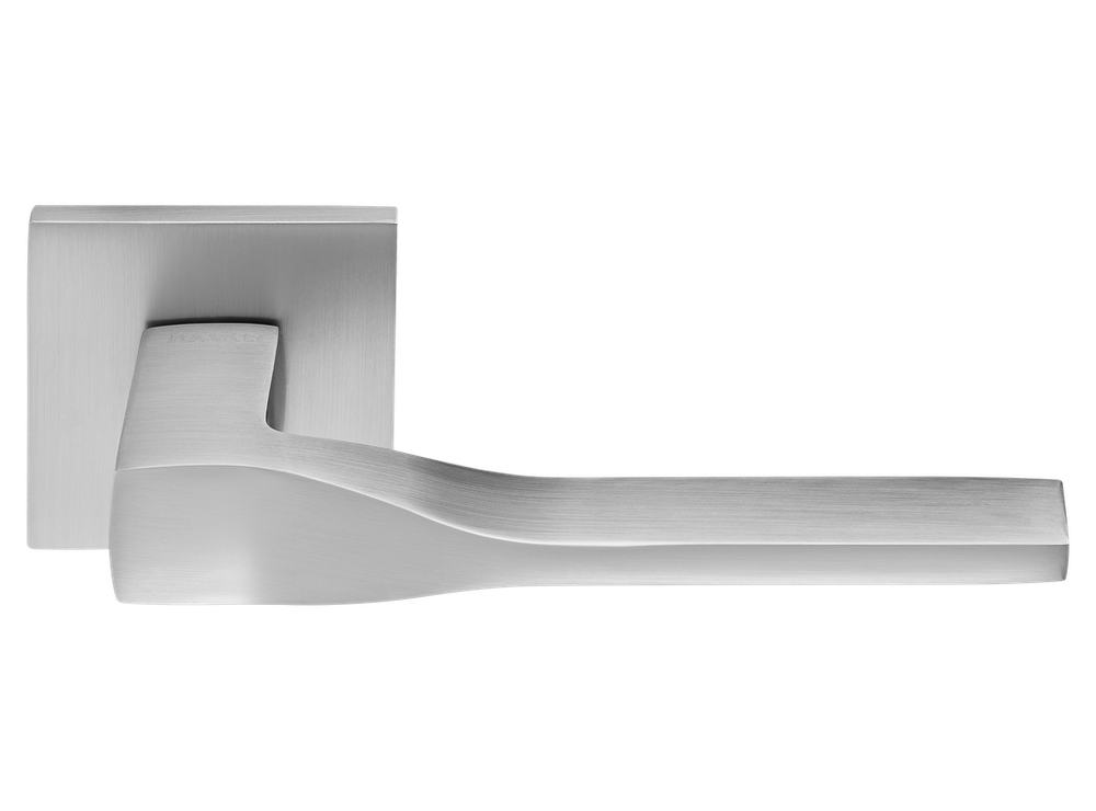 Дверные ручки RUCETTI RAP 27 SLIM-S SC цвет - матовый хром