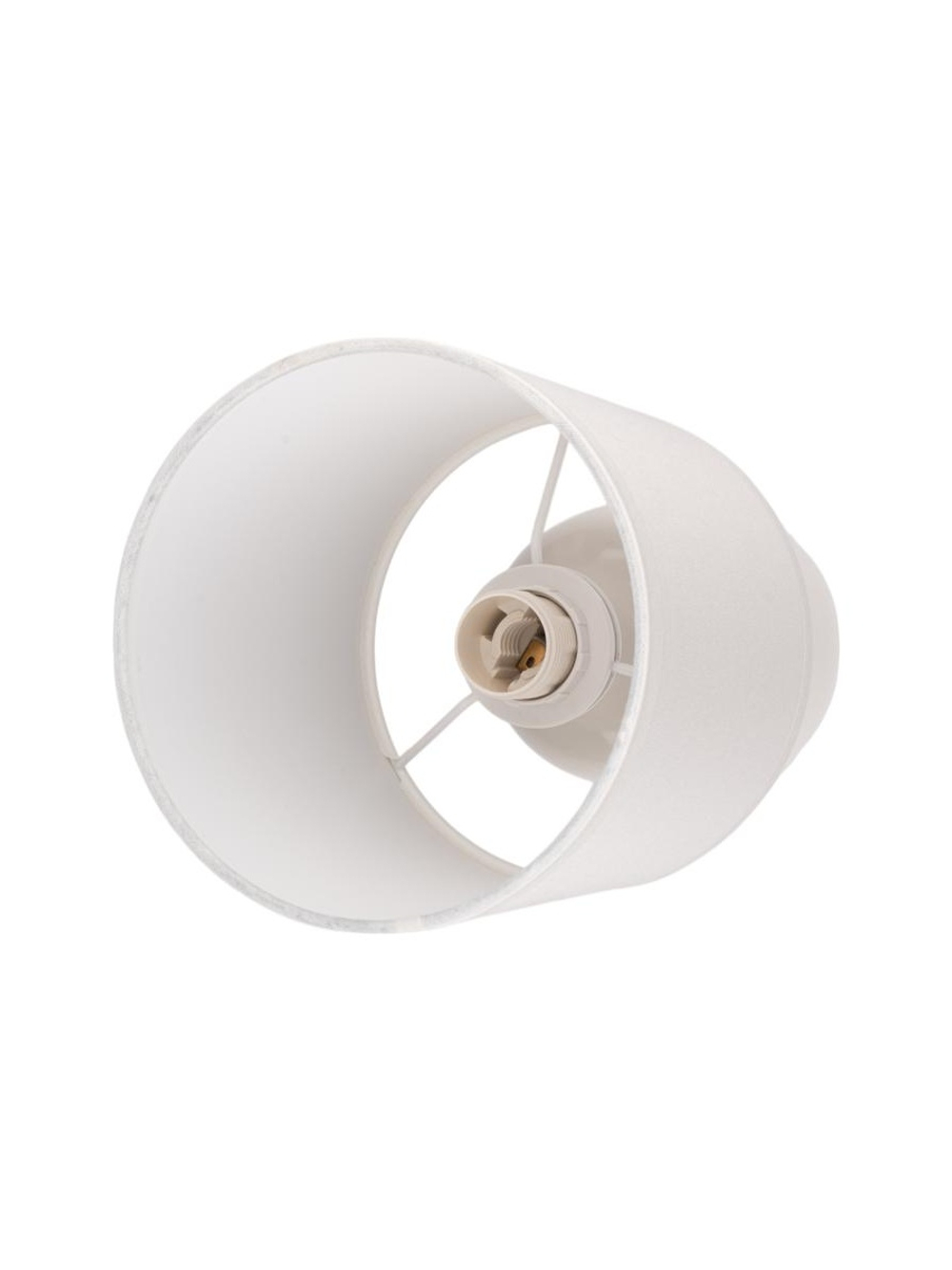 Светильник настольный JH2-02-wh E14 IP20 130х130х255мм керамика; ткань; PVC-пластик бел. JazzWay 5062313