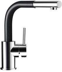 Смеситель Schock Nimbus-D , Cristadur, выдвижной излив хром/магма