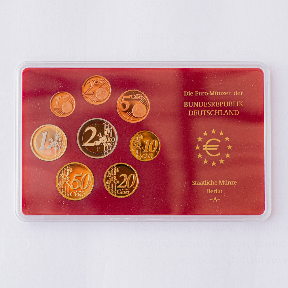 Germany 2002 Proof Coin Sets (A, D, F, G, J)