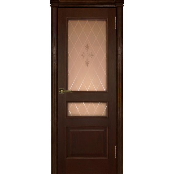 Межкомнатная дверь шпонированная Regidoors Милан дуб остекленная