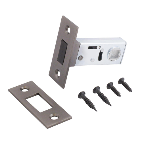 Защелка АЛЛЮР АРТ L50-8М MBN графит, магнитная торц.планка 25мм б/ручек / 11585