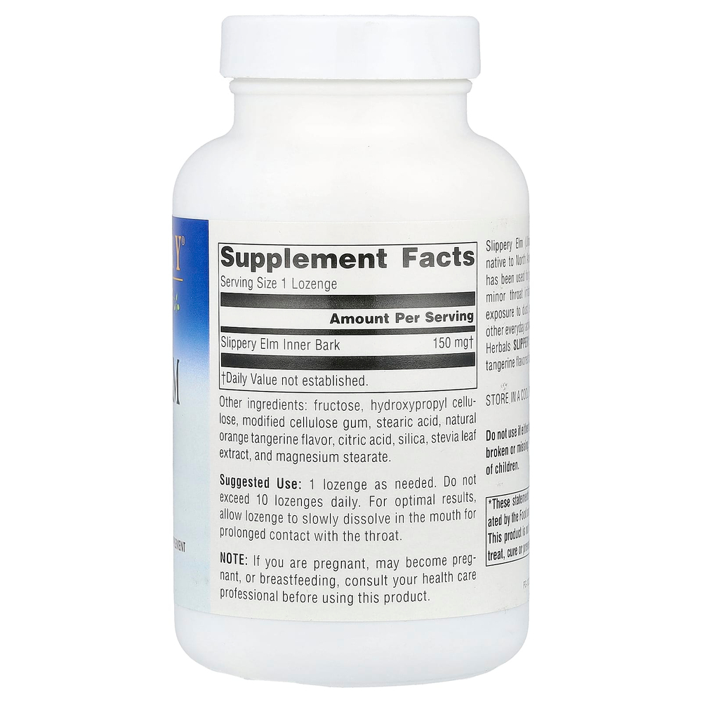 Planetary Herbals, Пастилки с вязом ржавым, мандариновый аромат, 150 мг, 200 пастилок