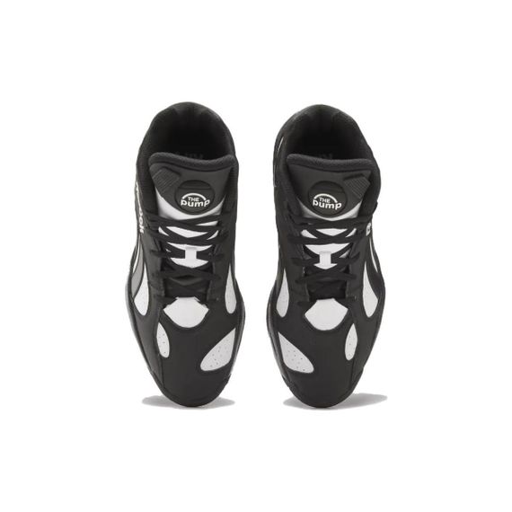 reebok The Pump Винтажные баскетбольные кроссовки MID Топ Черно-белая панда Унисекс