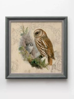 Картины на стену интерьерная на холсте 4 шт, 23*23 см