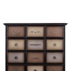 Комод "Пандора"- 4 с 4 ящиками Орех Шоколад