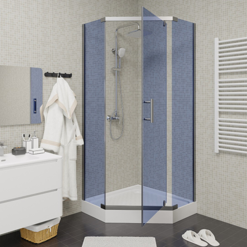 Уголок ZPE911 душевой PARLY с поддоном (90х90х195)