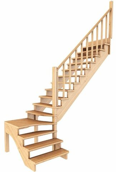 Лестница на второй этаж К-031м/3 Правая